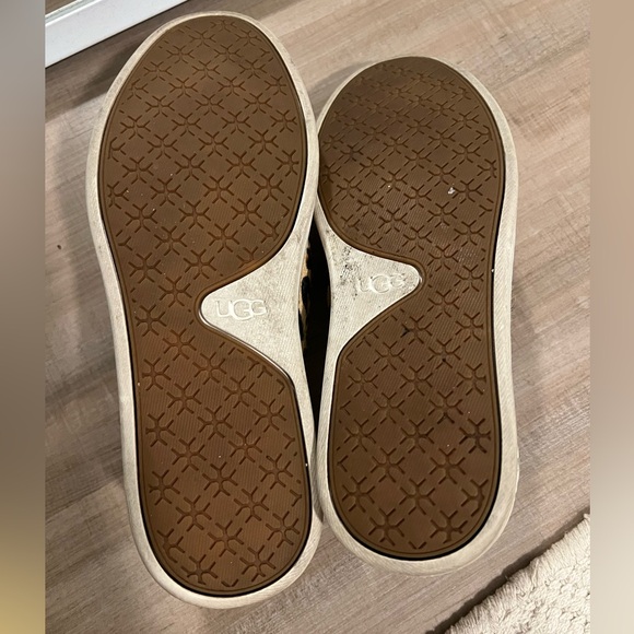 UGG Keile Calf Hair Leopard Slip On Shoes - Picture 7 of 7